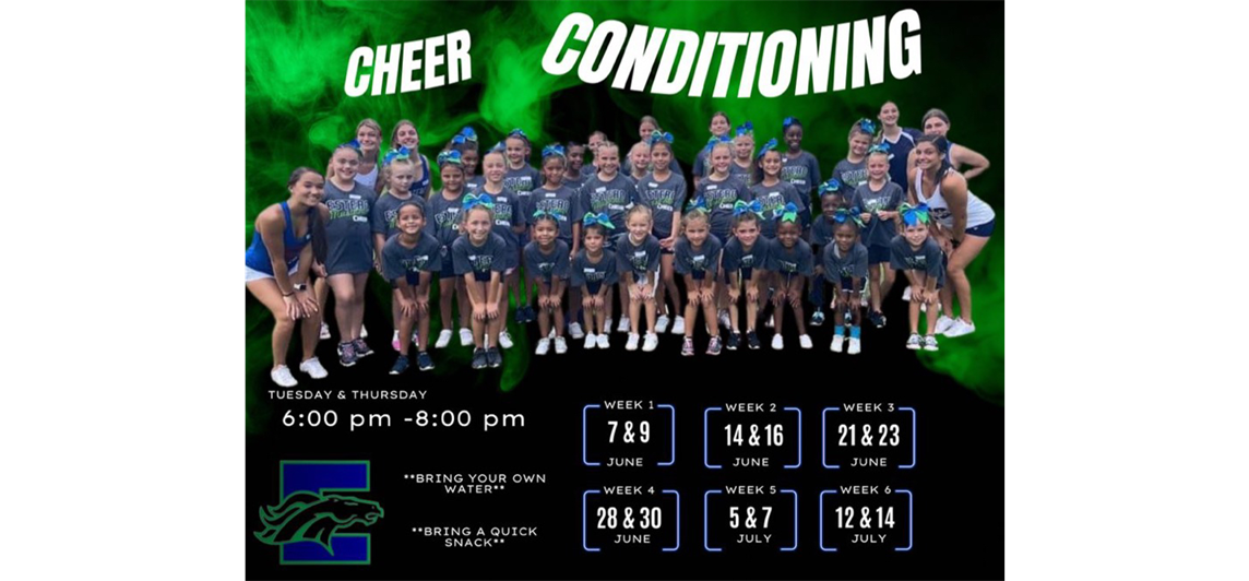 Cheer Conditioning begins June 7th
